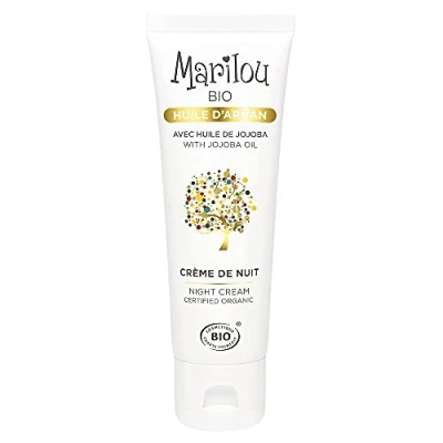 Afbeelding van Marilou Bio Argan serie nachtcrème met arganolie tube 50 ml crème van duizenden en een nacht