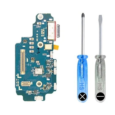 Afbeelding van MMOBIEL Oplaadconnector compatibel met Samsung Galaxy S22 Ultra 5G 6,8 inch 2022 Dock Connector USB C Jack Audio/Microphone/Antenne Vervanging Inclusief schroevendraaier