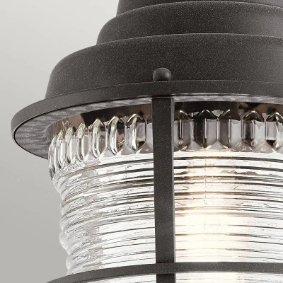 Afbeelding van Kichler LED Buiten Pendelarmatuur Chance Harbor 1X E27 Max 60W IP44 Dimbaar Weathered Zinc