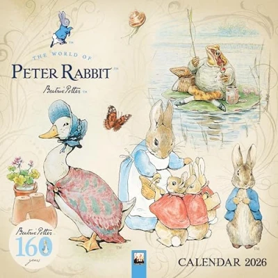 Afbeelding van The World of Peter Rabbit Wall Calendar 2026 (Art Calendar)