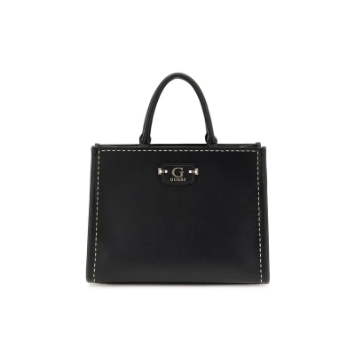 Afbeelding van GUESS Handtas Schoudertas Nastra 2 Compartment Tote Bag Black Zwart