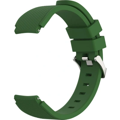 Afbeelding van imoshion Flexibel Siliconen 22 mm bandje Geschikt voor Garmin Venu 2 / Fenix 7 Pro 7s 6 Vivoactive 4 Polar Grit X Vantage M2 V2 Donkergroen