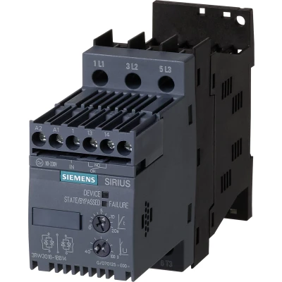 Afbeelding van Siemens 3RW3017 1BB04 3RW30171BB04 Softstarter Motorvermogen bij 400 V 5.5 kW 480 Nominale stroom 12.5 A