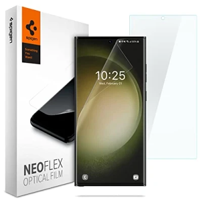 Afbeelding van Spigen Neo Flex Solid Screen Protector Geschikt voor Samsung Galaxy S23 Ultra Case Friendly 2 Pack
