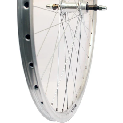 Afbeelding van Roland achterwiel 28 vast freewh Alu V profil zilver zink sp
