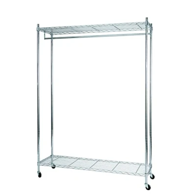 Image de Alba vestiaire mobile 90cm m&eacute;tal chrome 36,5x93x7,5cm