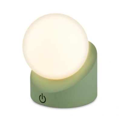 Afbeelding van BRILONER Sora Oplaadbare Mini Tafellamp warm wit licht IP54 buitenverlichting draadloos dimbaar voor binnen en buiten 10 x 8 9 cm