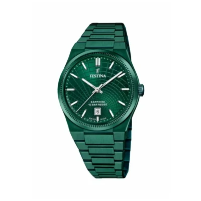 Afbeelding van FESTINA SWISS MADE MEN&#039;S GREEN WATCH F20079/1