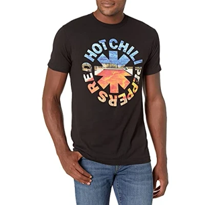 Afbeelding van Red Hot Chili Peppers Officieel Californication Asterisk T shirt voor heren, zwart.