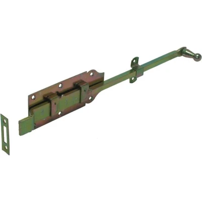 Afbeelding van GB Rolstaartschuif met bocht blank verzinkt 600 x 65mm 74494
