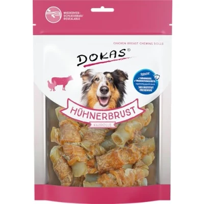Afbeelding van 250g Kippenborst Kauwrol Dokas Hondensnacks