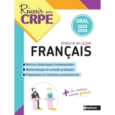 Afbeelding van Reussir mon crpe epreuve orale admission franþais 2025 2026