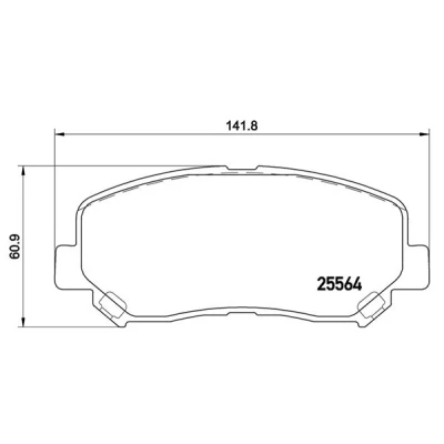 Afbeelding van MAGNETI MARELLI 363700449045 Remblokkenset Met akoestische slijtagewaarschuwing MAZDA: CX 5 I, II