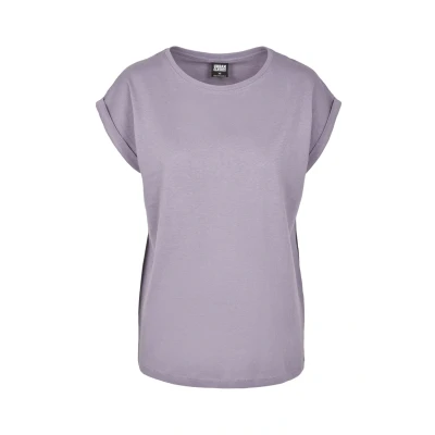 Afbeelding van Urban Classics Extended Shoulder Tshirt basic, Dames, Maat: 3XL, Dustypurple