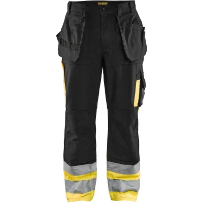 Image de BLAKLADER 15291370 pantalon de travail (9933 noir et jaune) 152913709933D96