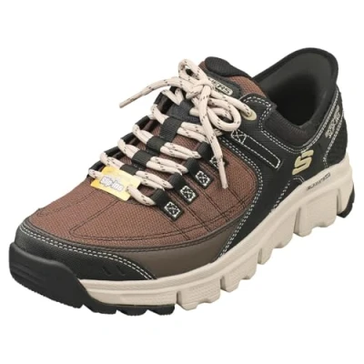 Afbeelding van Skechers Summits Handsfree Slip ins voor heren, Taupe bruine synthetische mesh rand