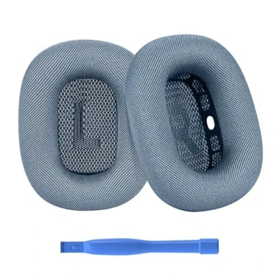 Afbeelding van Vervanging oorkussens voor AirPods Max hoofdtelefoon van MMOBIEL traagschuim en mesh stof oorkussen reservekussens blauw