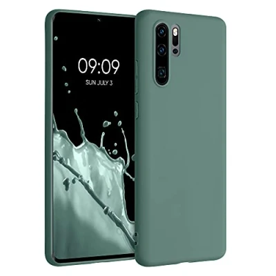 Afbeelding van kwmobile telefoonhoesje geschikt voor Huawei P30 Pro Hoesje smartphone Back cover in dennengroen