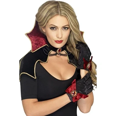 Afbeelding van &quot;Chique vampier set voor vrouwen Halloween Verkleedattribuut One size&quot;