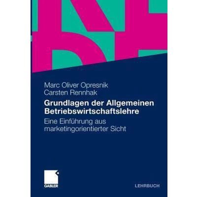 Afbeelding van Grundlagen Der Allgemeinen Betriebswirtschaftslehre