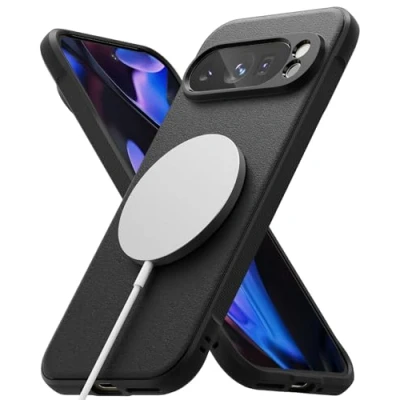 Afbeelding van Ringke beschermhoes compatibel met Google Pixel 9 Pro [Onyx magnetic] magnetisch, schokbestendig, flexibel, ultradun, zacht, bumper, duurzaam, voor Case accessoires, zwart