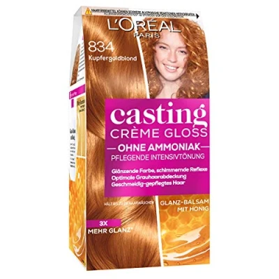 Afbeelding van L&#039;Oréal A2797704 crème gloss 834 koper goudblond