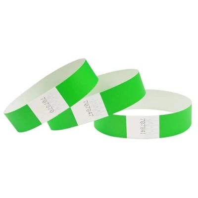 Afbeelding van CINTAPUNTO 500 stuks tyvek ingangsarmbanden, identificatiearmbanden, festivalarmbanden, neonarmbanden, voor evenementen, veiligheid, feesten, scheurvast, 16 kleuren (neon groen)