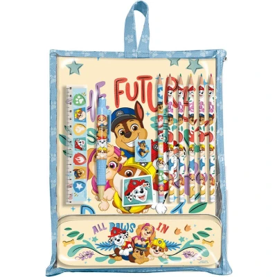 Afbeelding van Paw Patrol Schrijfwarenset met metalen Etui, potloden, pen en meer Cadeauverpakking