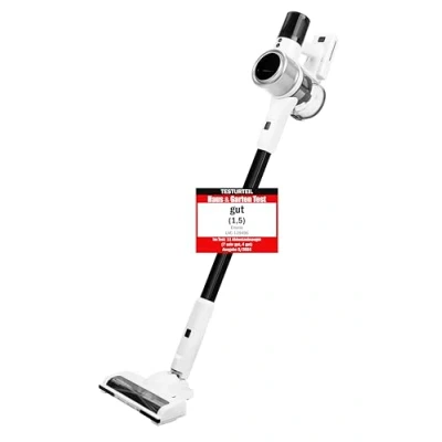 Afbeelding van EMERIO UVC 129496 draadloze accustofzuiger, 3 in 1 met zuigstanden, 24.000 Pa, HEPA H11 filter, zonder zak, cycloon, led, duurzame motor, wit/grijs, 220 W, 0,8 liter