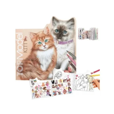 Afbeelding van Depesche TOPModel KITTY kleurboek and DOGGY
