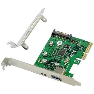 Afbeelding van Conceptronic EMRICK USB 3.2 Gen 2 PCI Express Karte, 1 Port C und A kaart PCIe