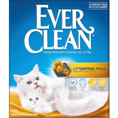 Afbeelding van 10l Ever Clean® Litterfree Paws Klonterende Kattenbakvulling Kat