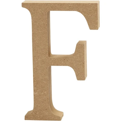 Afbeelding van Letter F h: 8 cm dikte 1 5 MDF 1stuk