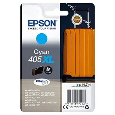 Afbeelding van Epson 405XL (C13T05H24010) Inktcartridge Cyaan Hoge capaciteit
