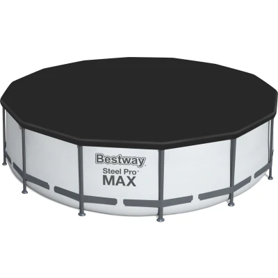 Afbeelding van Bestway Steel Pro MAX Opzetzwembad inclusief filterpomp en accessoires 396x122 cm Rond