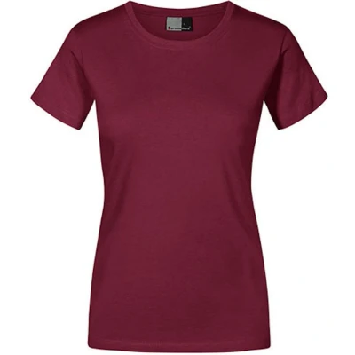Afbeelding van Damesshirt &#039;Premium T&#039; met ronde hals Burgundy XS