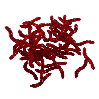 Afbeelding van Ultimate Baits Bloodworms Transparant Red Imitatie aas (50pcs)