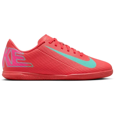 Afbeelding van Nike Performance JR Vapor 16 CLUB IC Unisex Zaalvoetbalschoenen voor kinderen, Maat: 35, Ember glow/aurora green Kunststof
