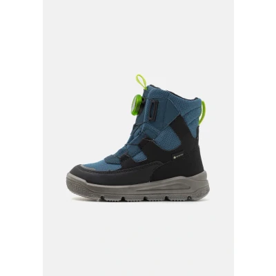 Afbeelding van Superfit MARS Veterlaarzen voor kinderen, Maat: 34, Blau/schwarz Imitatieleer/ textiel