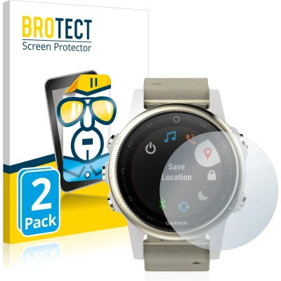 Afbeelding van BROTECT Screenprotector voor Garmin Fenix 5S (42 mm) Folie Beschermfolie transparant (2 Stuks)