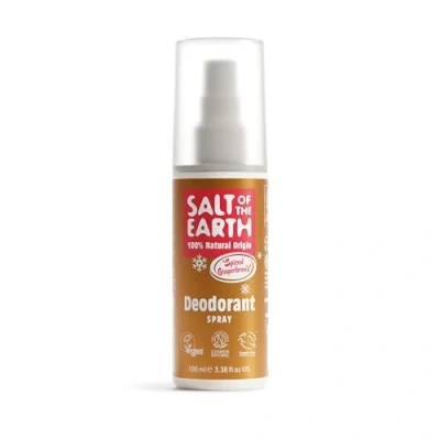 Afbeelding van Salt of the Earth natuurlijke deodorant navulbare spray 100% ingrediënten veganistisch, langdurige bescherming geschikt voor vrouwen, mannen en kinderen 100 ml
