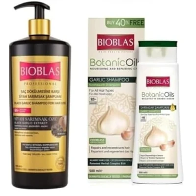 Afbeelding van Bioblas Zwarte knoflookshampoo 1000 ml + 500