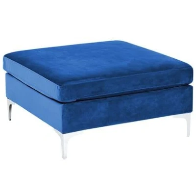 Afbeelding van EVJA Ottomaan Blauw Fluweel