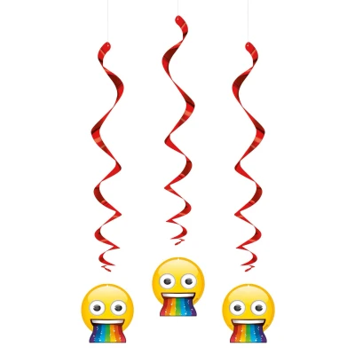 Afbeelding van Swirl Rainbow Fun Emoji 3 stuks
