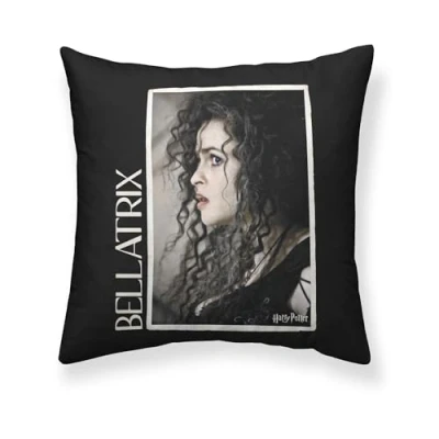 Afbeelding van Kussenhoes Harry Potter Bellatrix Zwart 50 x cm