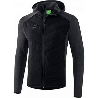 Afbeelding van Functioneel doorgestikt jack zwart / XXXL