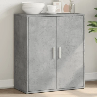 Afbeelding van Dressoir 60x31x70 cm bewerkt hout betongrijs