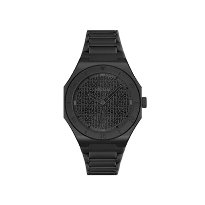 Afbeelding van HUGO Horloge, Heren, Maat: One Size, Black