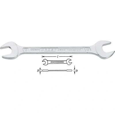 Afbeelding van HAZET 450NA 5/8X3/4VKH Dubbele steeksleutel 3/4 5/8 DIN 895