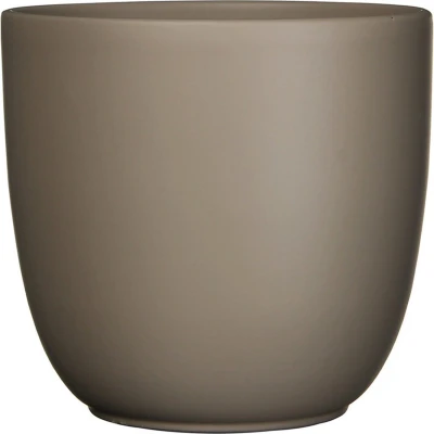 Afbeelding van Mica Decorations Plantenpot taupe keramiek 22 x 20 cm